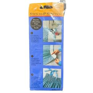 1 - StretchRite Stitch & Stretch Elastic Pleating Tape‎ #2681 Vintage NEW
